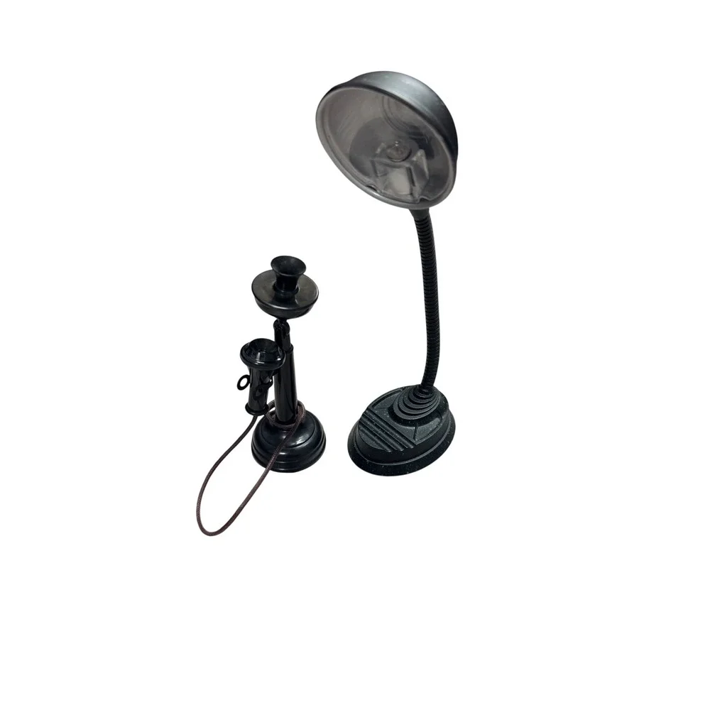 American Girl Kit Kittredge Candlestick Telephone and Desk Lamp Accessories Set
